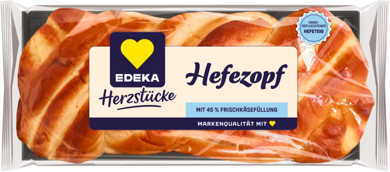 EDEKA Herzstücke Hefezopf Frischkäse 440g