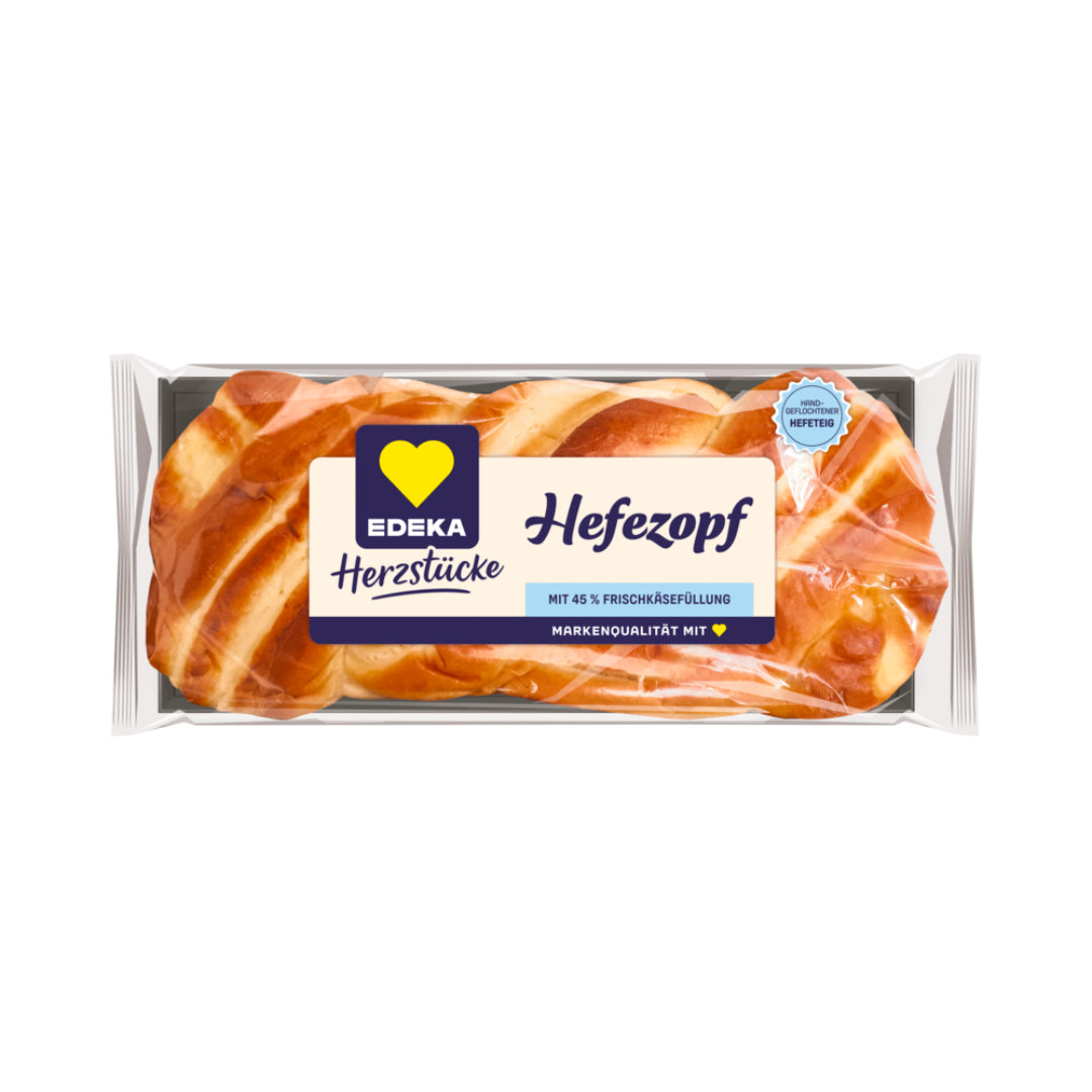 EDEKA Herzstücke Hefezopf Frischkäse 440g
