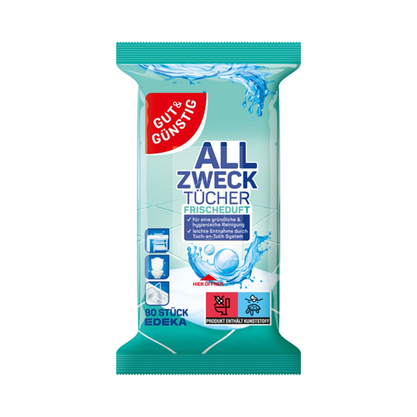 GUT&GÜNSTIG Allzwecktücher Frischeduft 80ST