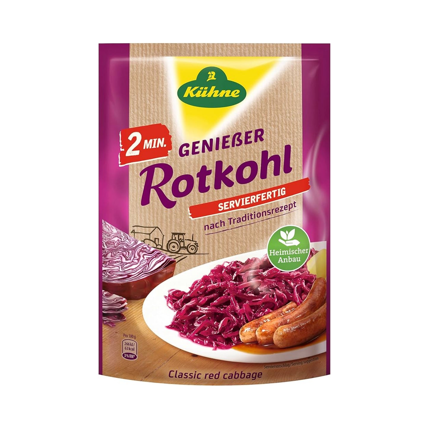 Kühne Rotkohl 2 Minuten 400g