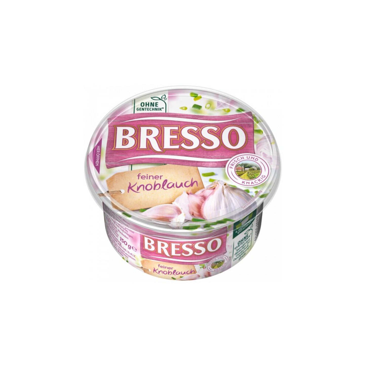 Bresso Frischkäse Knoblauch 60% Fett i.Tr.150g