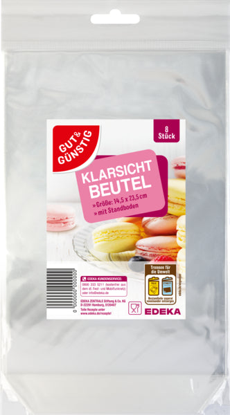 GUT&GÜNSTIG Folienbeutel 15x24cm 8ST
