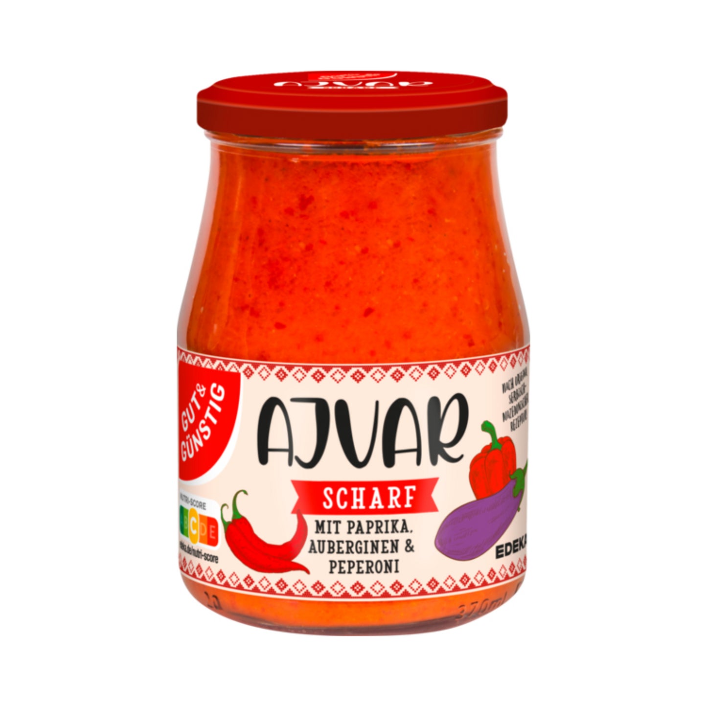 GUT&GÜNSTIG Ajvar scharf 340ml