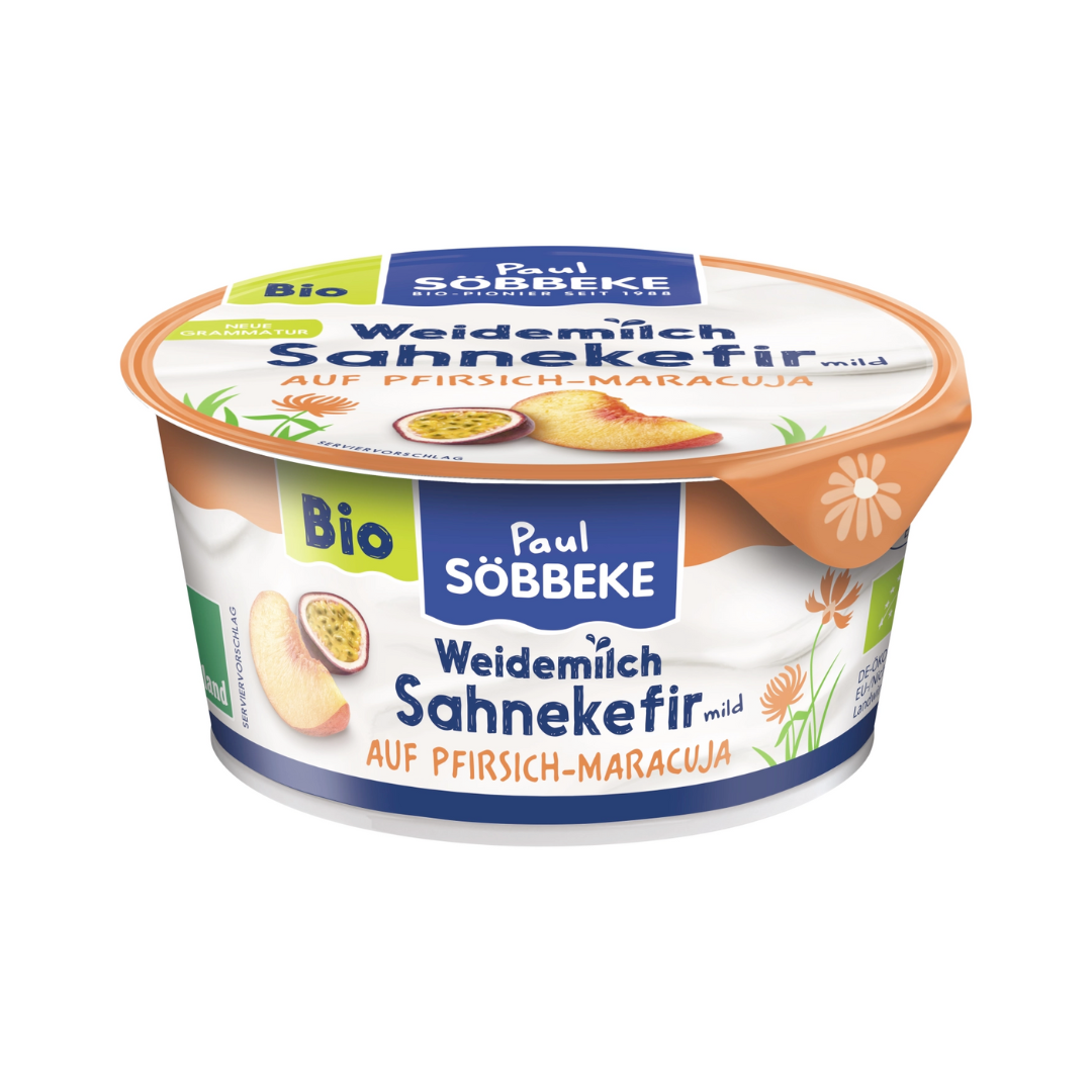 Bio Söbbeke Sahnekefir mild Pfirsich-Maracuja 10% 150g