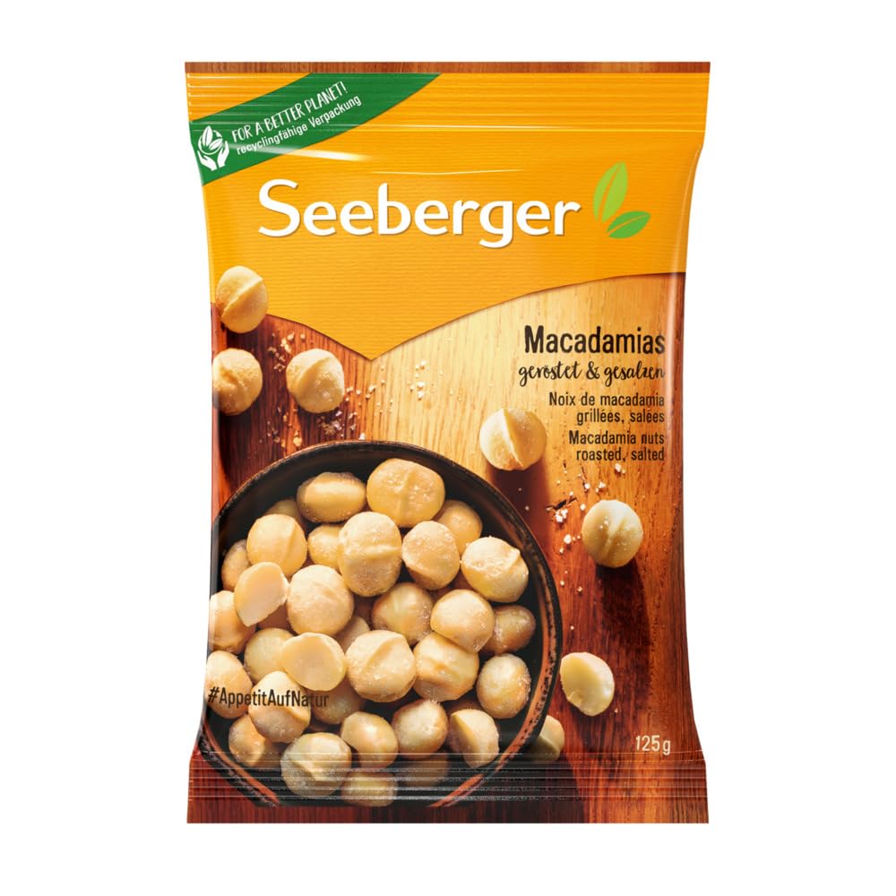 Seeberger Macadamia geröstet leicht gesalzen 125g