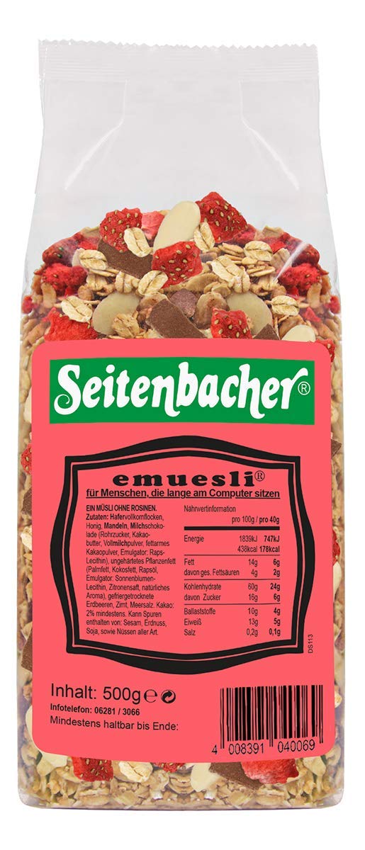 Seitenbacher emüsli 500g