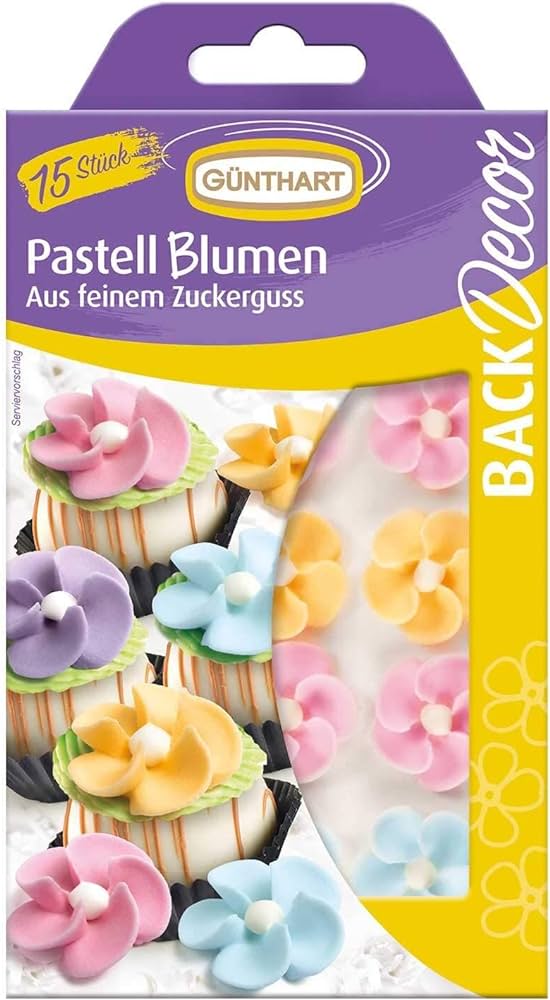 Günthart Zucker-Pastell Blumen 20g