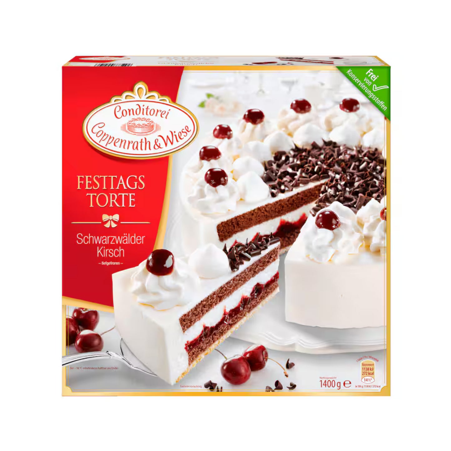 Coppenrath&Wiese Schwarzwaelder Kirsch Torte 1,4kg