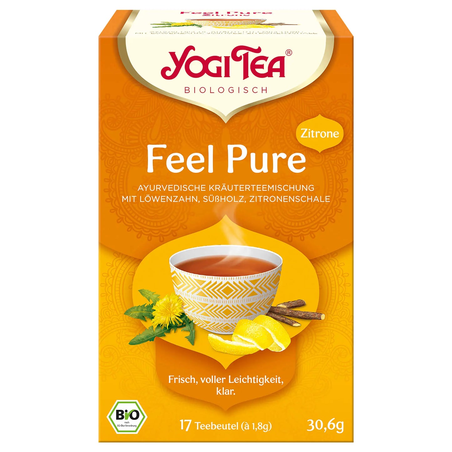 Bio Yogi Tea Feel Pure Zitrone 17ST30,6g