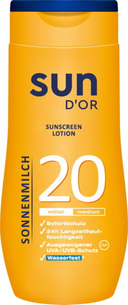 sun D'OR Sonnenmilch LSF 20 250ml