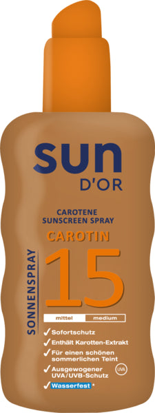sun D'OR Carotin Sonnenspray LSF 15 200ml