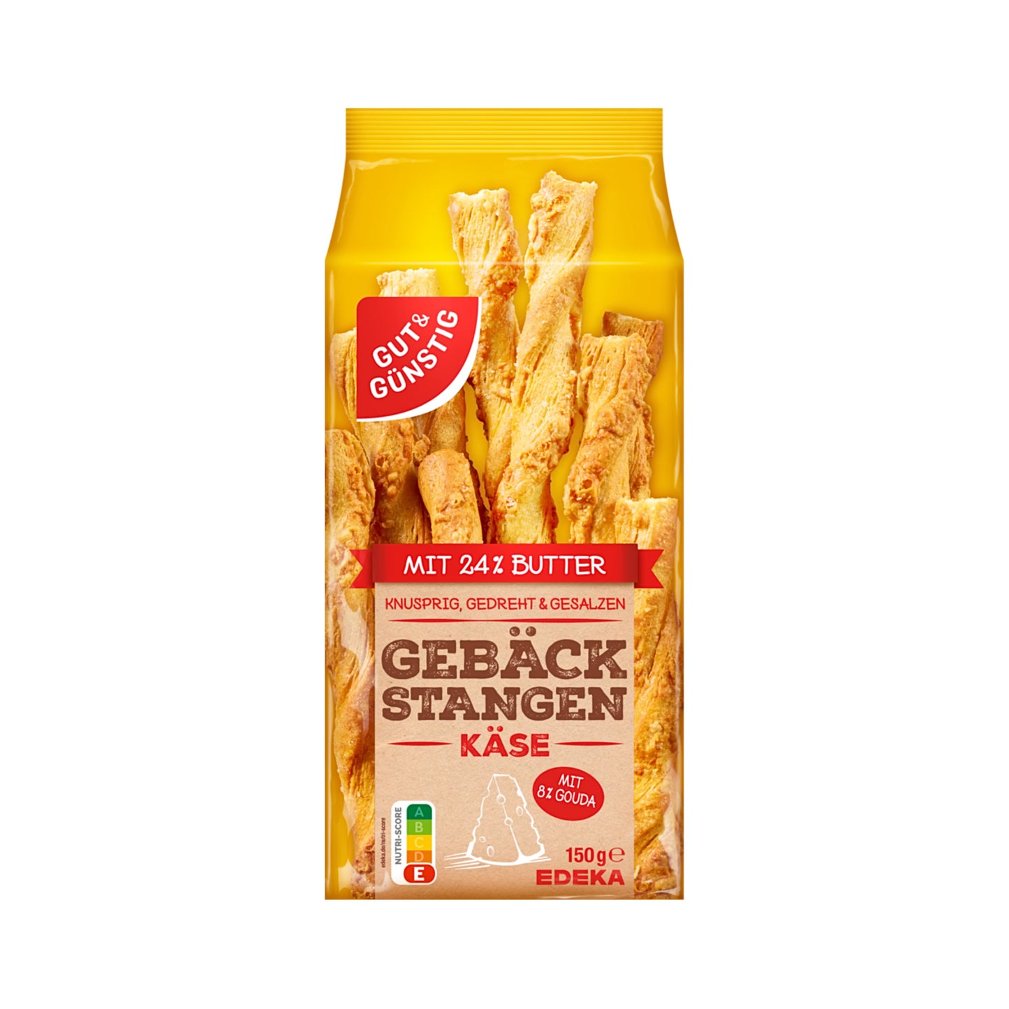 GUT&GÜNSTIG Gebäckstangen Käse 150g