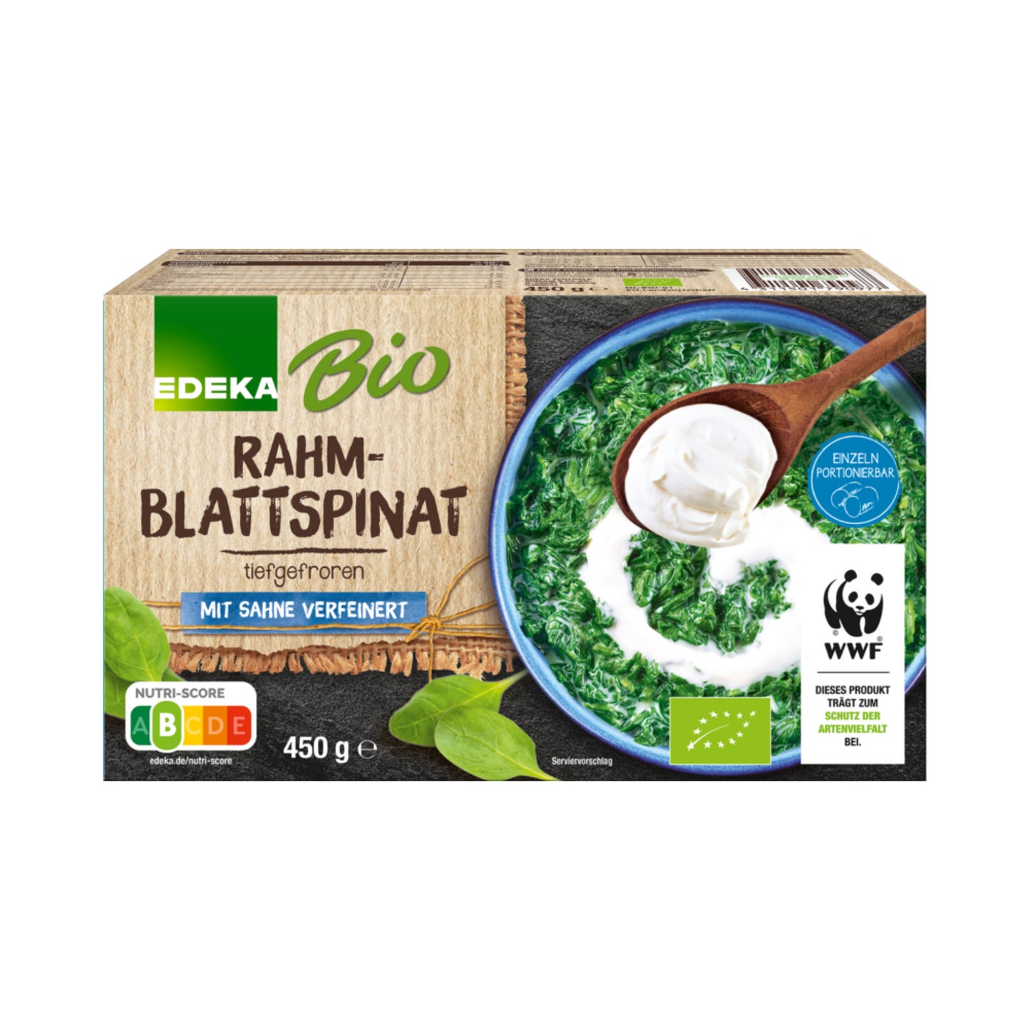 Bio EDEKA Rahm-Blattspinat 450g