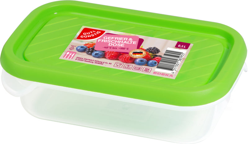 GUT&GÜNSTIG Frischhaltedose grün 0,5l