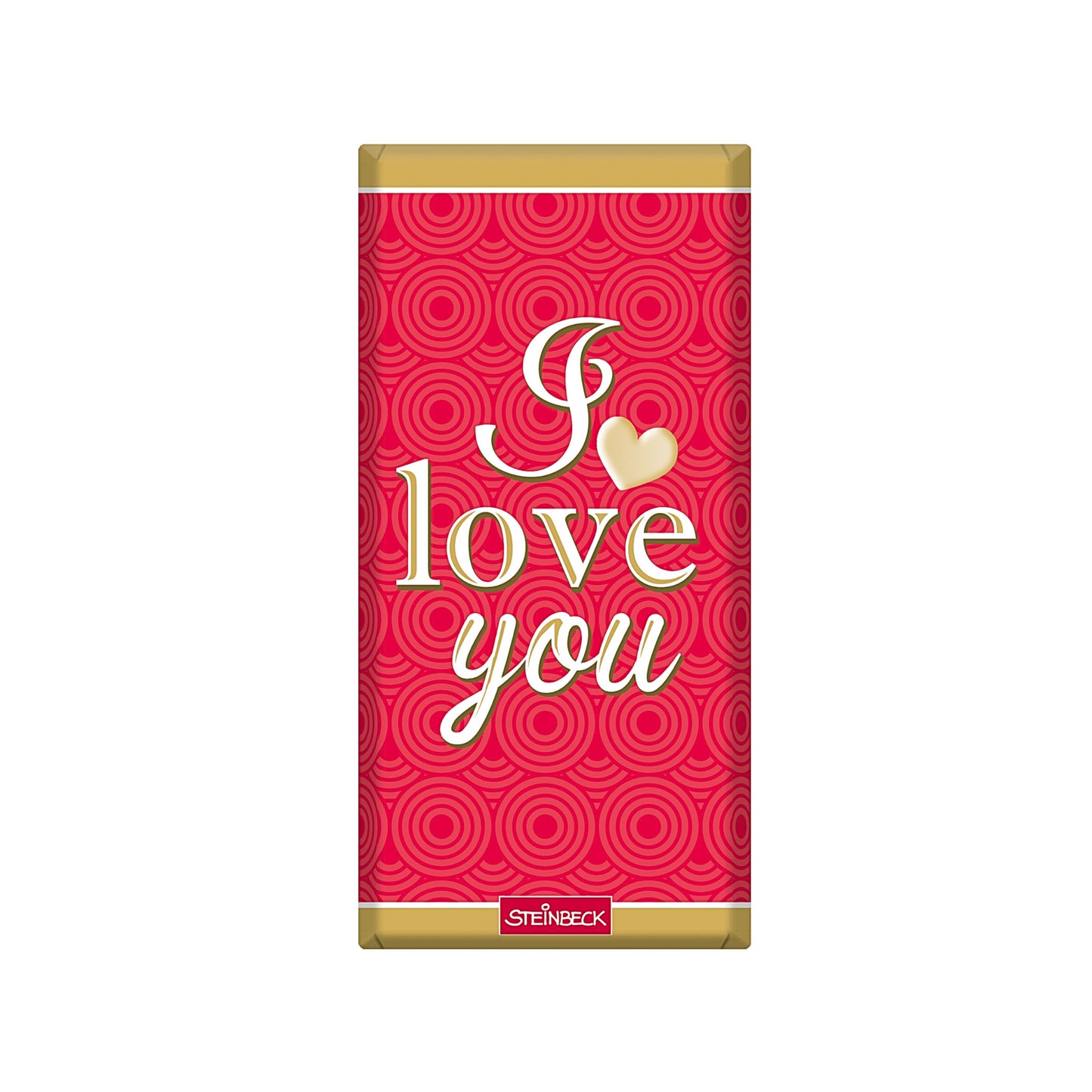 Steinbeck Schokolade I love you 100g
