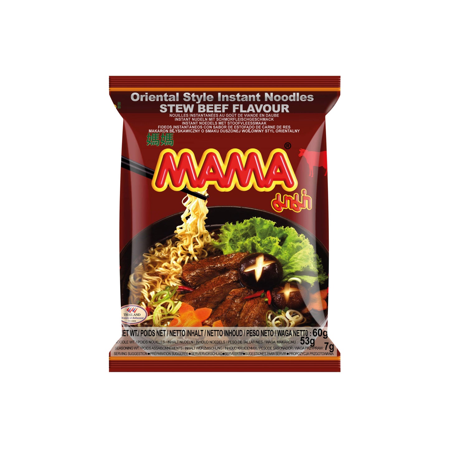 Mama Instantnudeln geschmortes Rind 60g