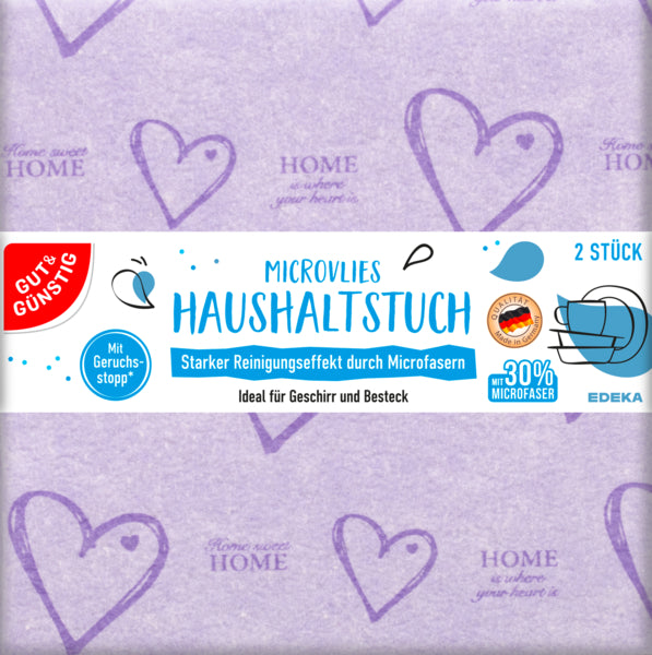 GUT&GÜNSTIG Haushaltstuch Microvlies 2ST