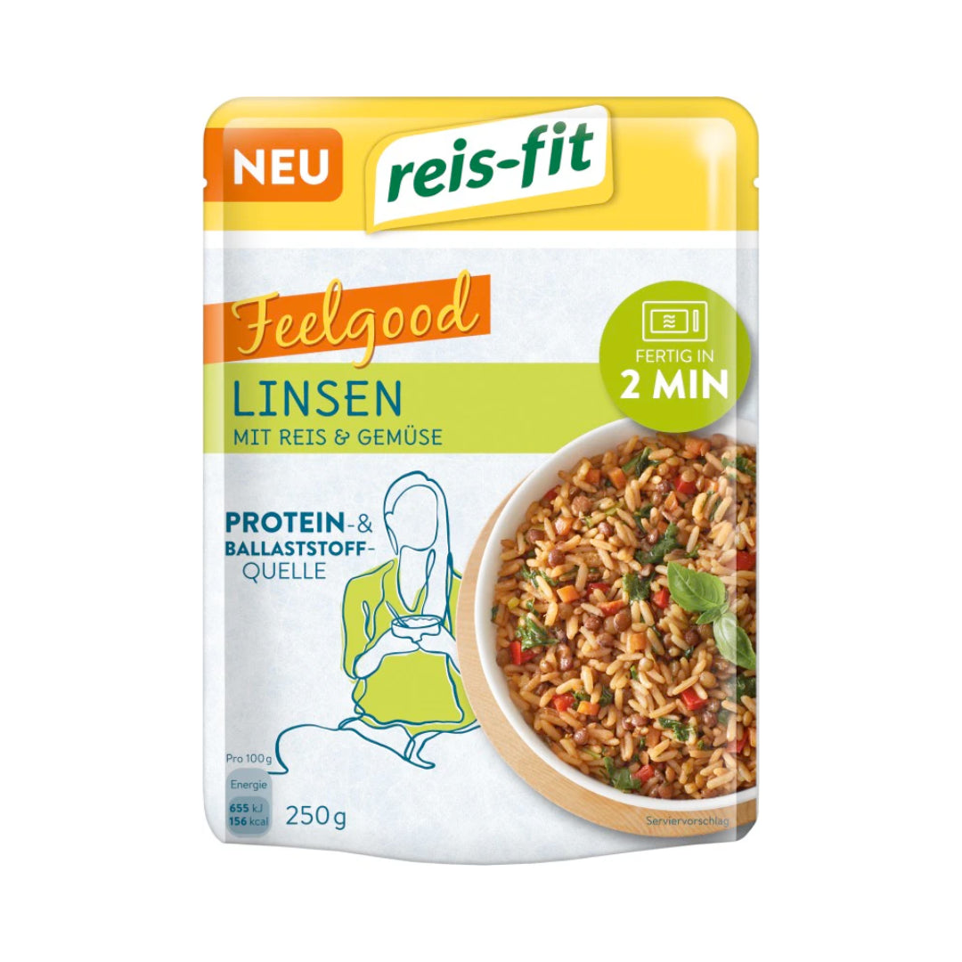 Reis-fit Pinto-Bohnen Linsen und Gemüse 250g
