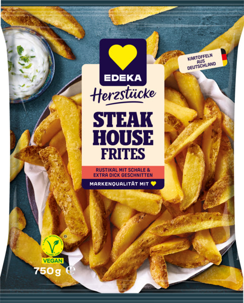 EDEKA Herzstücke Steakfrites mit Schale 750g