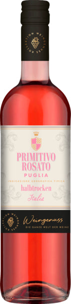Wein-Genuss Primitivo Rosato Puglia halbtrocken IGT 0,75l