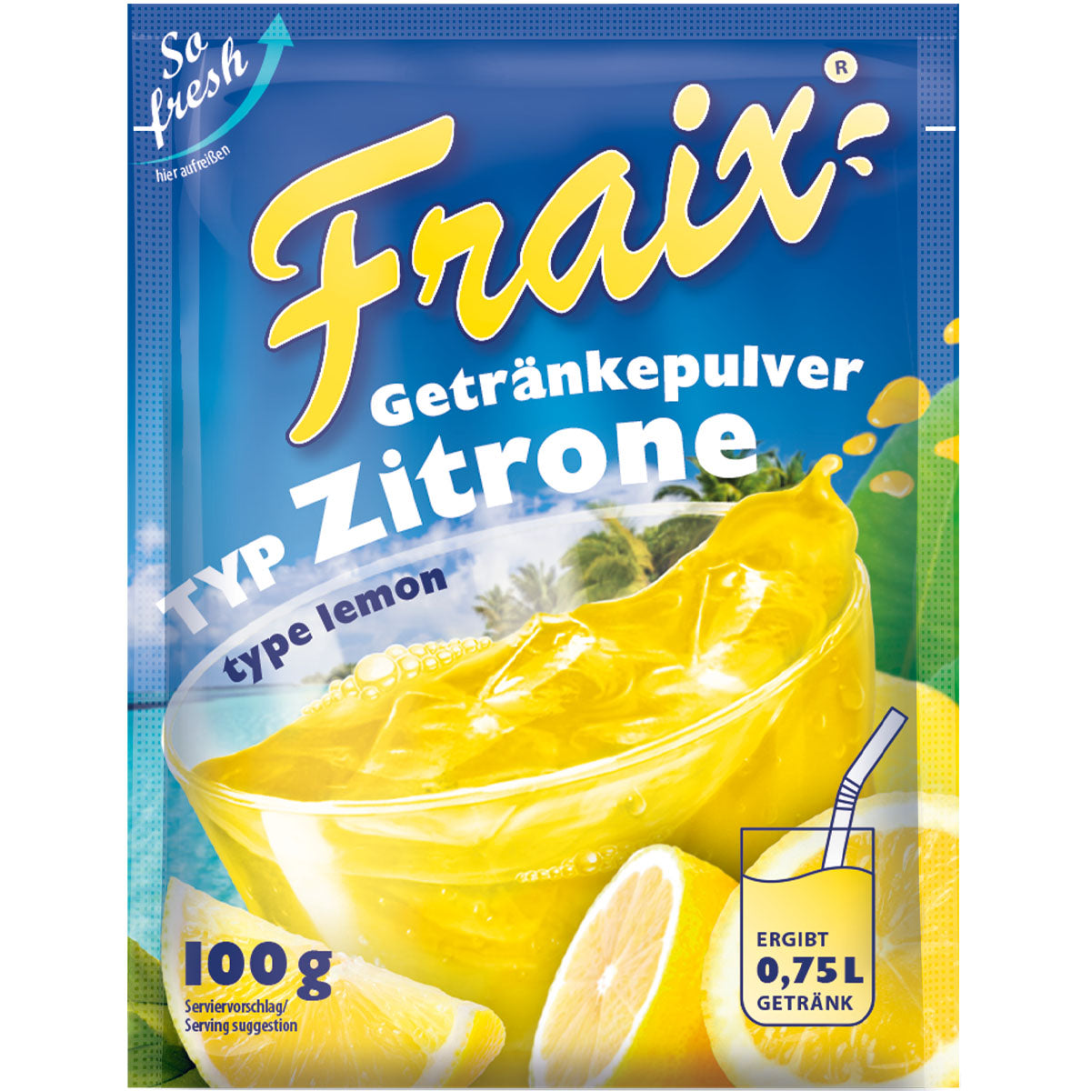 Fraix Getränkepulver Typ Zitrone 100g
