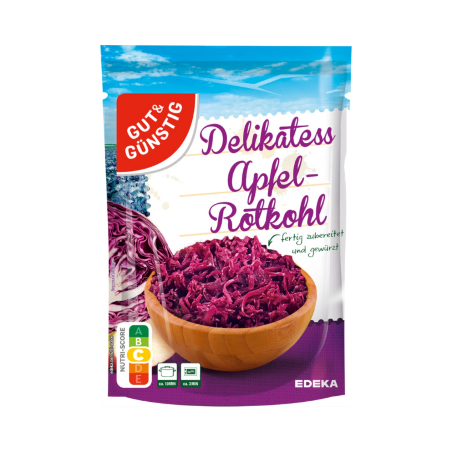 GUT&GÜNSTIG Apfelrotkohl 400g