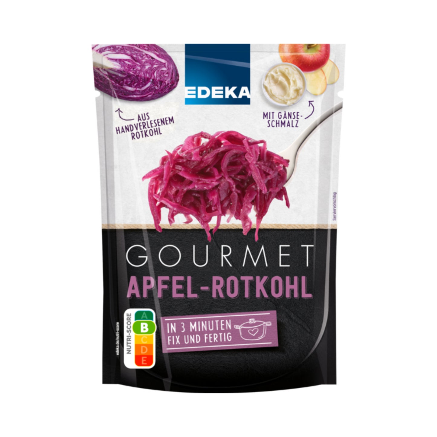 EDEKA Herzstücke Gourmet Apfelrotkohl mit Gänseschmalz 400g