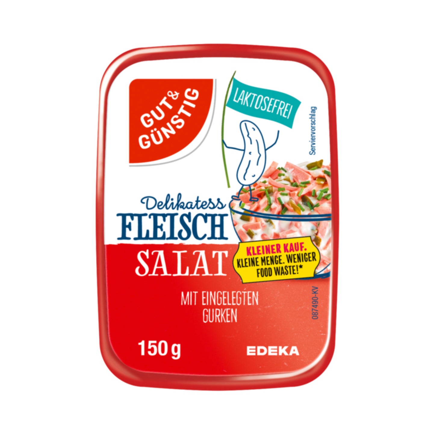 GUT&GÜNSTIG Delikatess Fleischsalat mit eingelegten Gurken Kleiner Kauf 150g