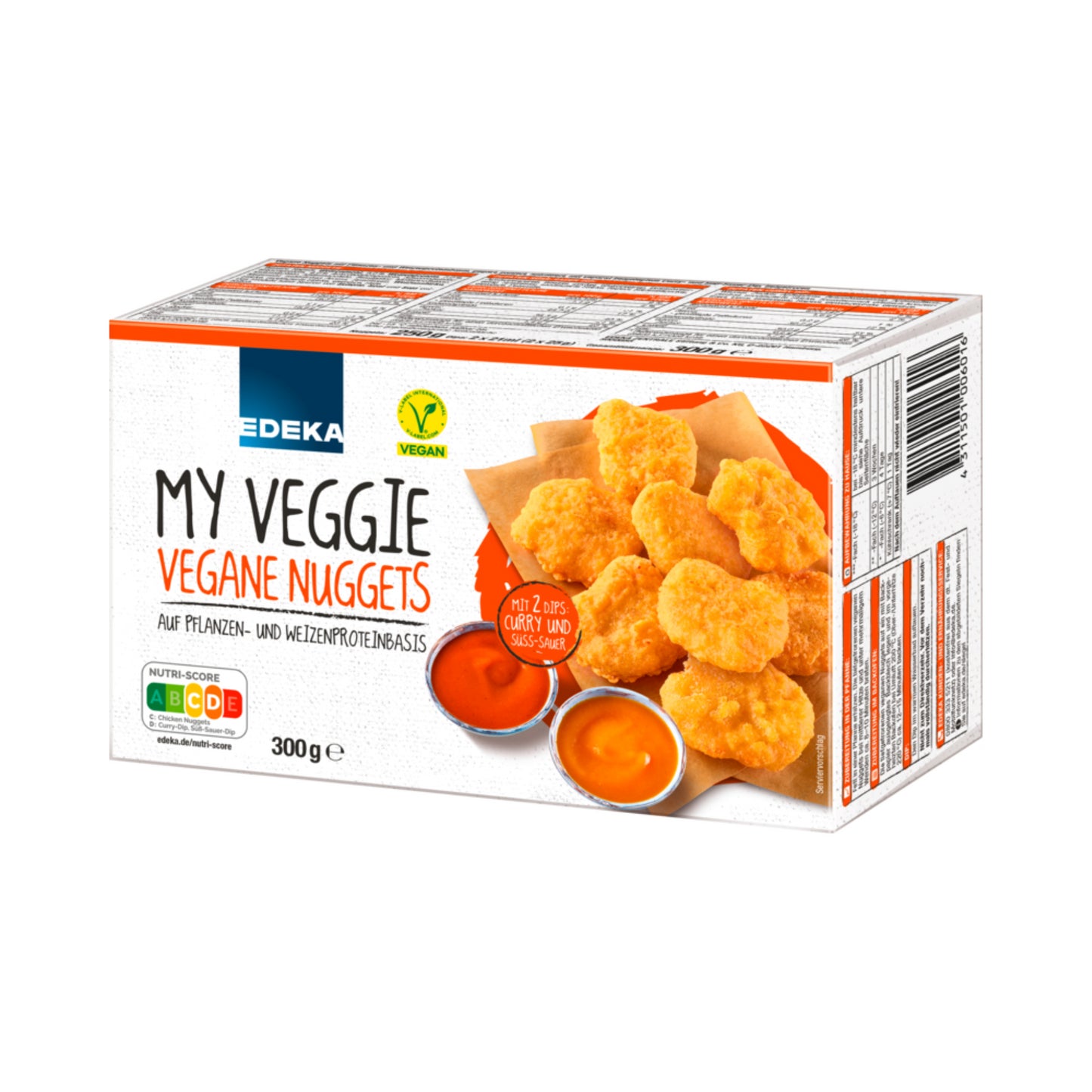 EDEKA My Veggie Vegane Nuggets mit Dip 300g