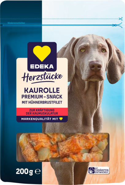 EDEKA Herzstücke Premium-Snack Kaurolle mit Hühnerbrust 200g