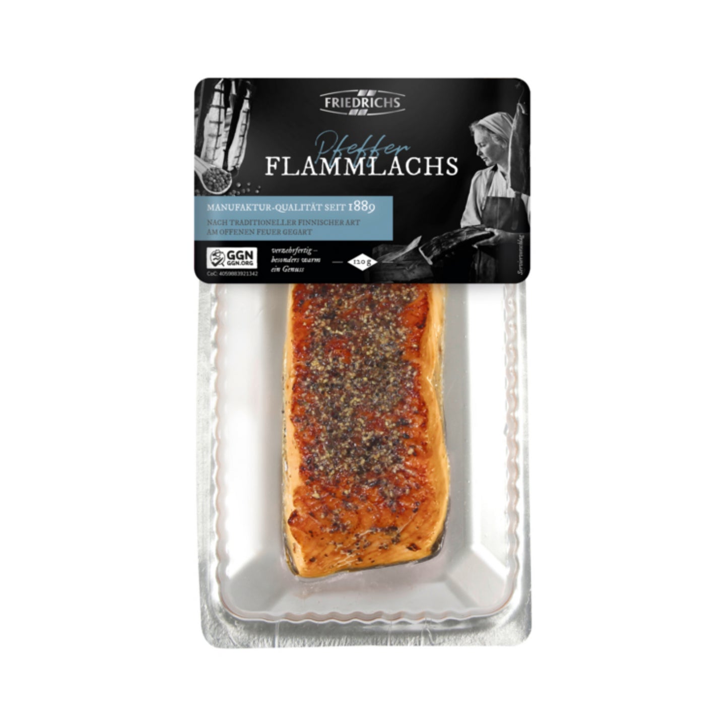 Friedrichs Pfeffer Flammlachs 120g