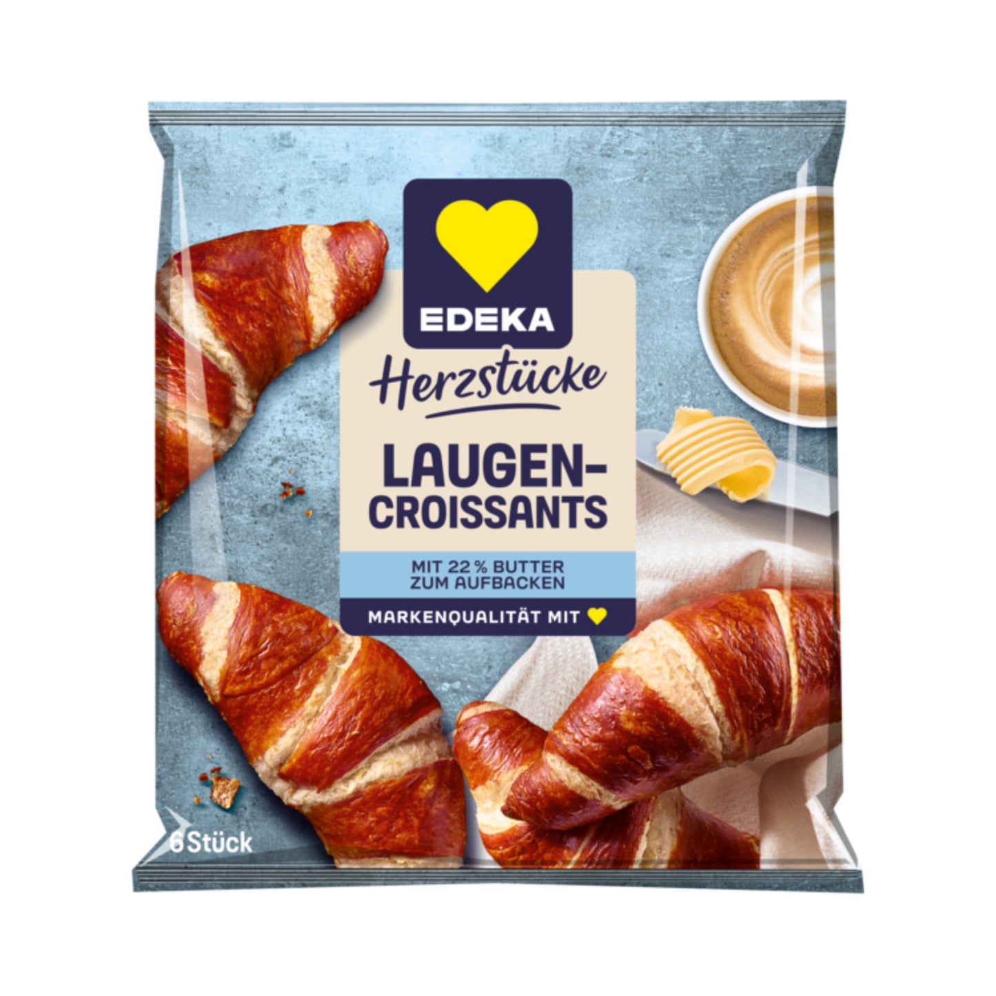EDEKA Herzstücke Laugenbuttercroissant 360g
