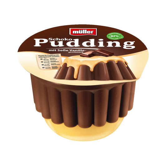 Müller Pudding Schoko+Vanille 450g