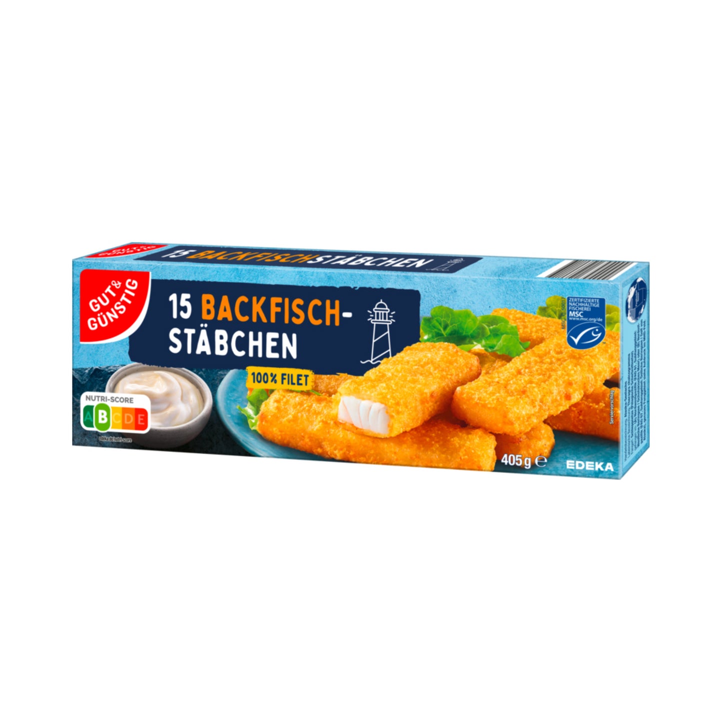 MSC GUT&GÜNSTIG Backfischstäbchen 405g
