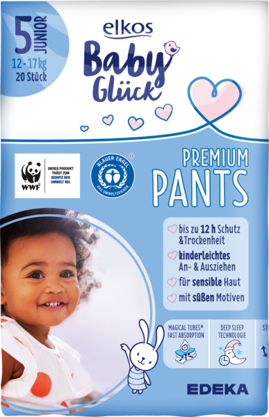 EDEKA elkos Baby Glück Pants Gr.5 Junior 20ST