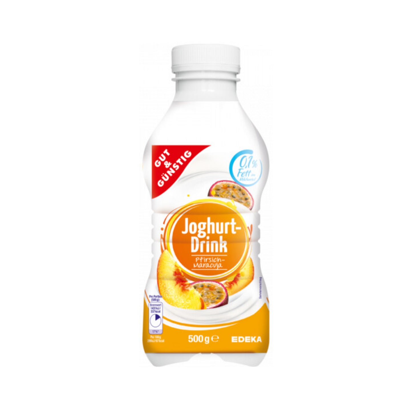 GUT&GÜNSTIG Joghurtdrink Pfirsich-Maracuja 500g DPG