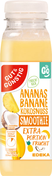 GUT&GÜNSTIG Ananas-Banane-Kokos Smoothie 250ml DPG
