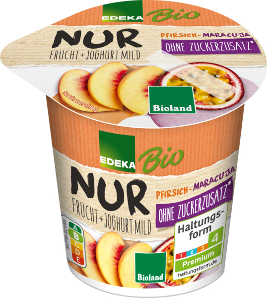 Bio EDEKA Fruchtjoghurt Pfirsich-Maracuja ohne Zuckerzusatz 150g