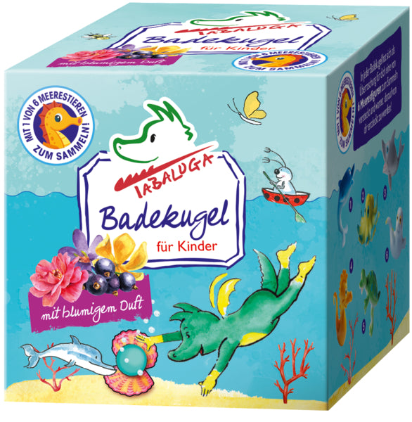 TABALUGA Badekugel mit Spielzeug Meerestiere 150g