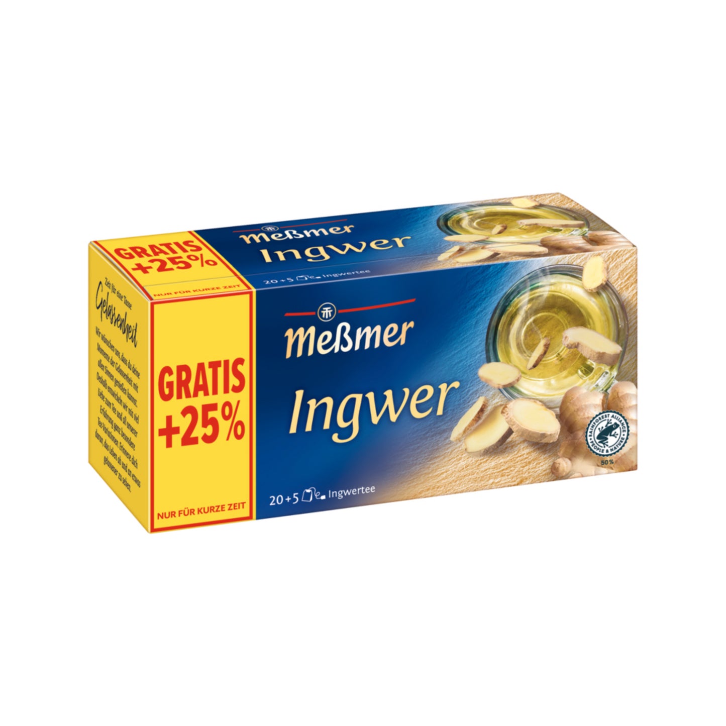 Meßmer Ingwer 20+5ST 50g