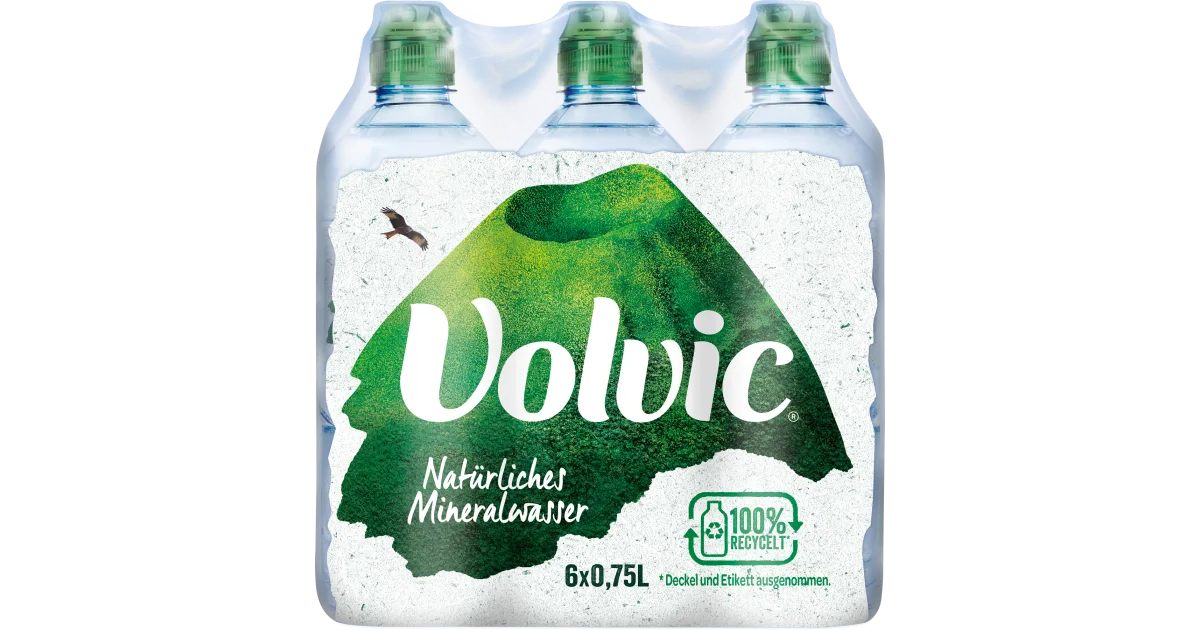 Volvic naturelle 6 x 0,75l DPG