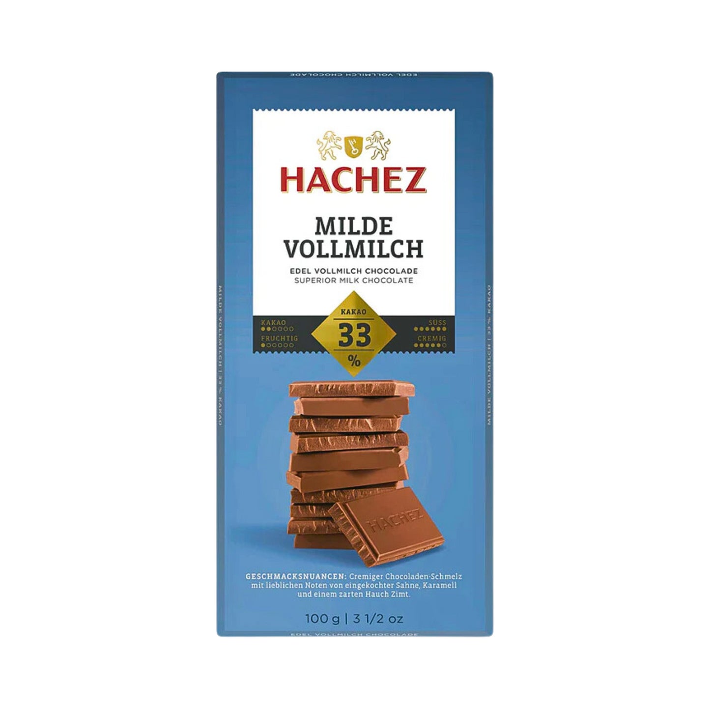 Hachez Tafel Milde Vollmilch 33% 100g