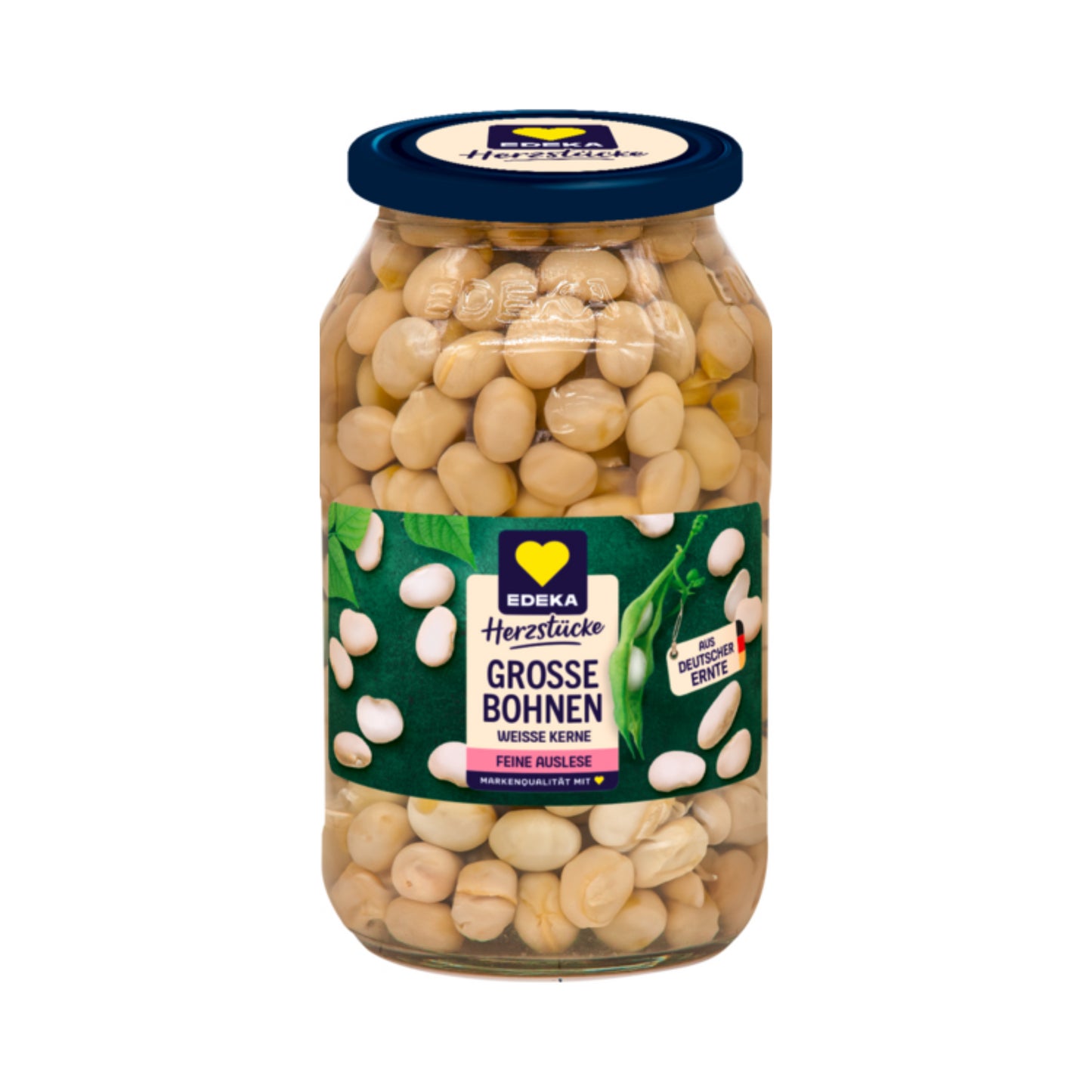 EDEKA Herzstücke Große Bohnen weiße Kerne 530g