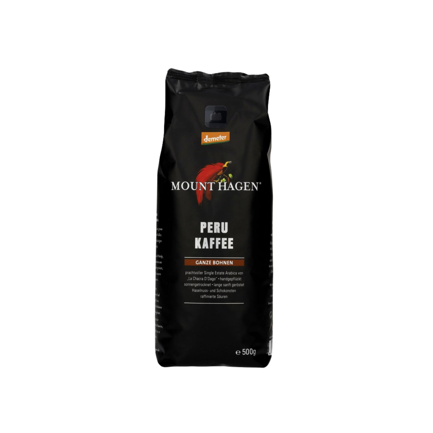 Demeter Mount Hagen Röstkaffee Peru ganze Bohne 250g