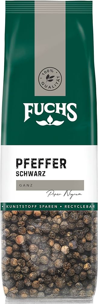 Fuchs Pfeffer schwarz ganz 60g