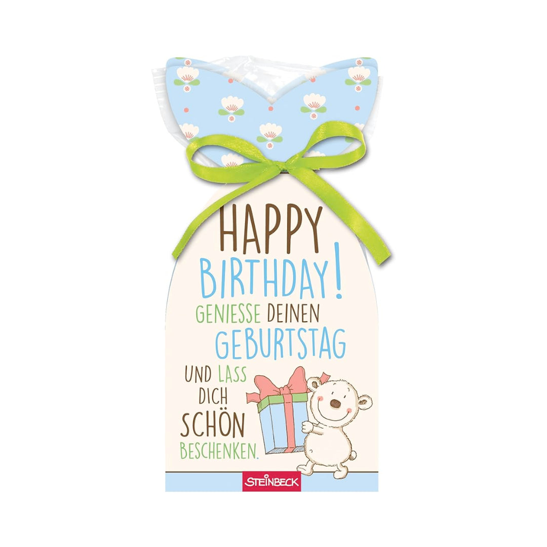 Steinbeck Fruchtgummi Geburtstags Bärchen blau/grün 100g