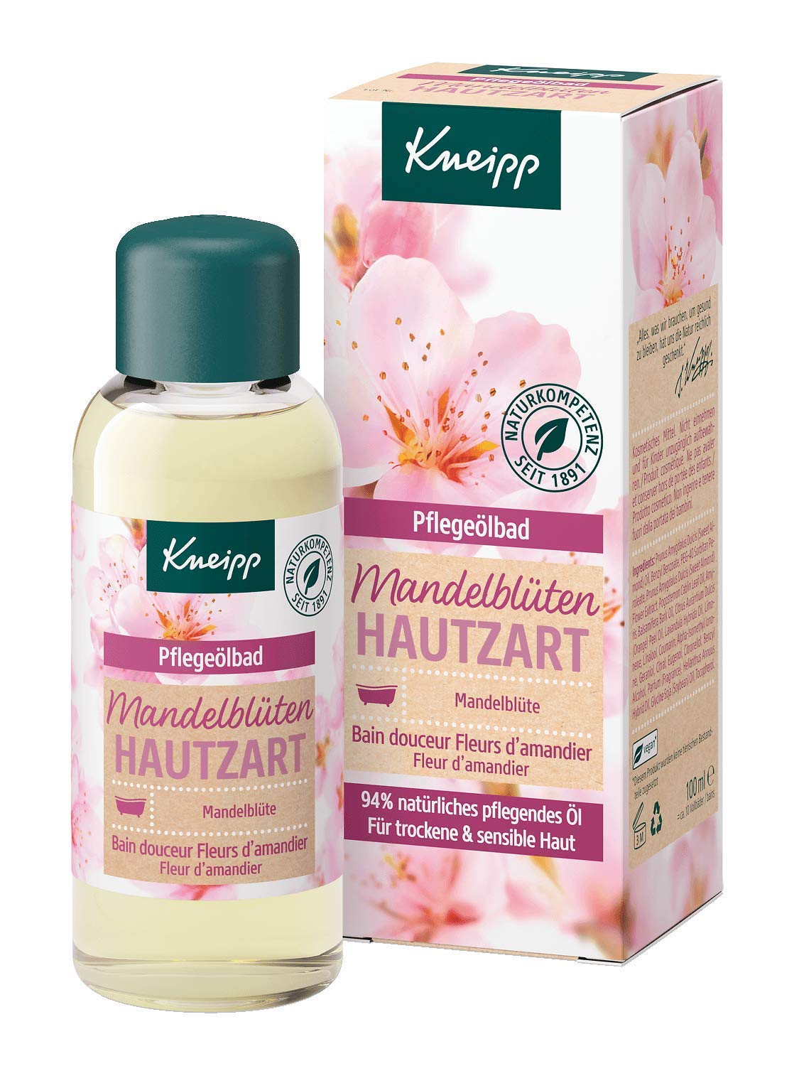 Kneipp Pflegeölbad Mandelblüten Hautzart 100ml