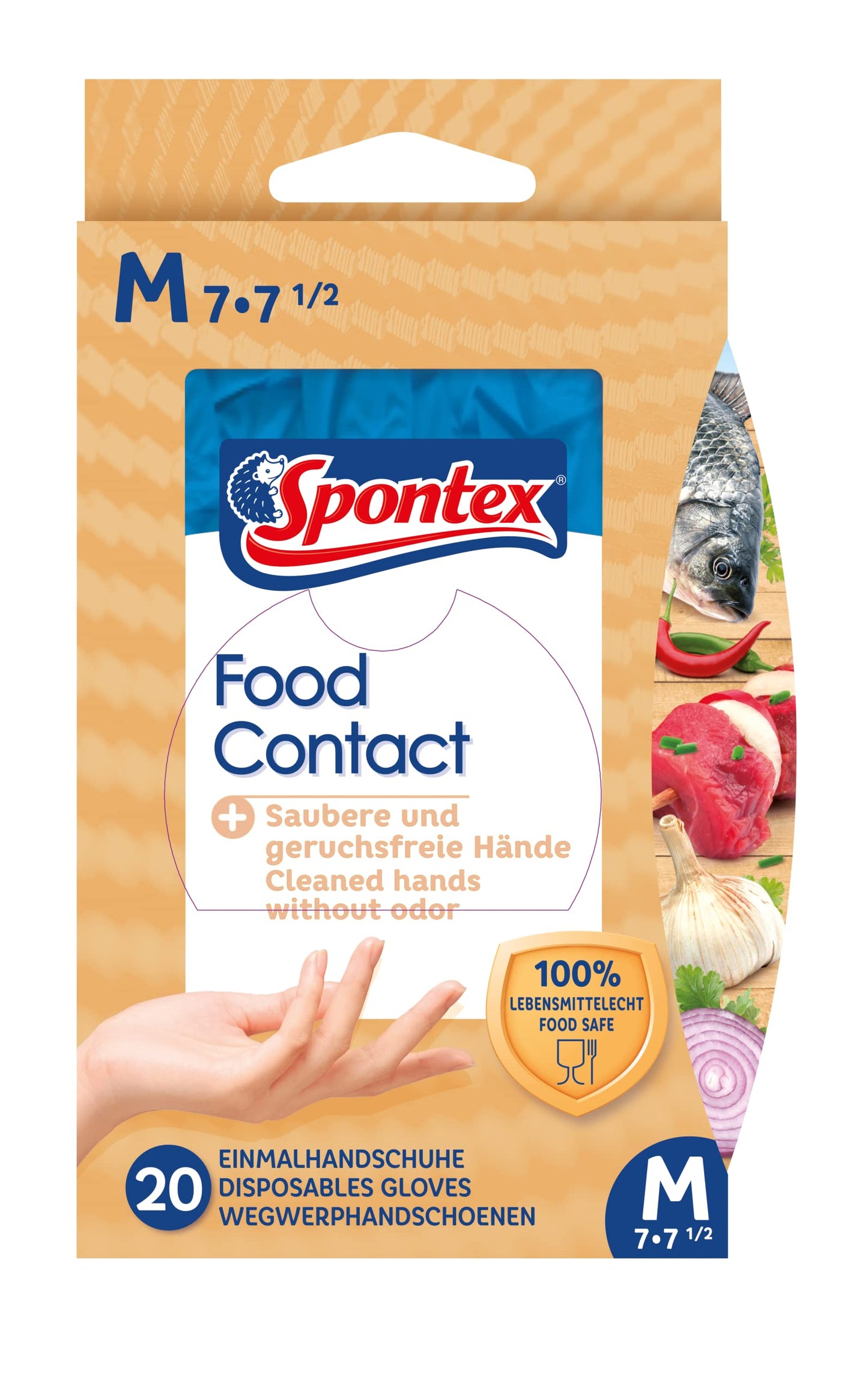 Spontex Food Contact Handschuhe Gr.7-7,5 20ST