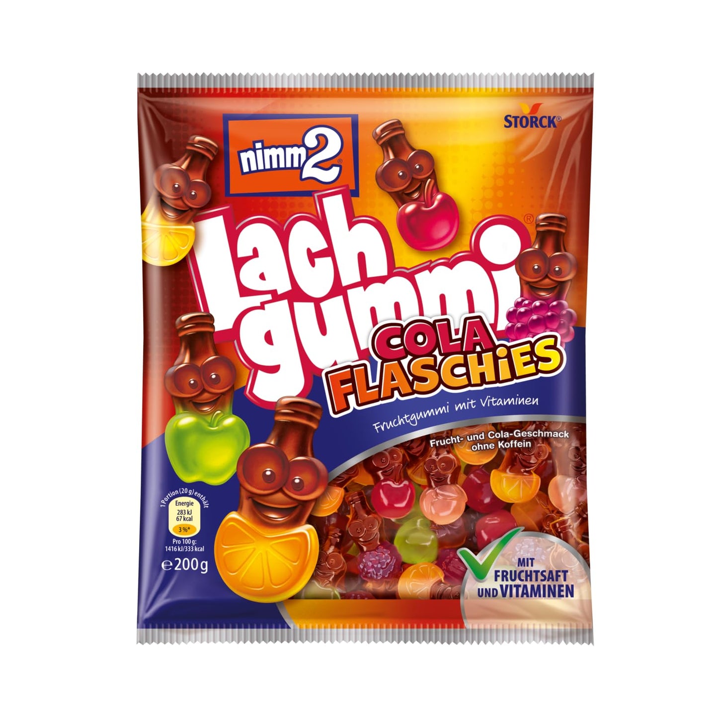 Nimm2 Lachgummi Cola Flaschies 200g