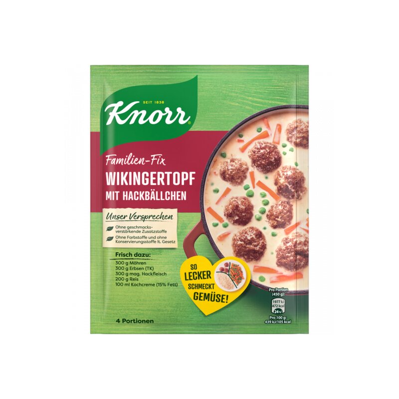 Knorr Fix Wikingertopf mit Hackbällchen 30g
